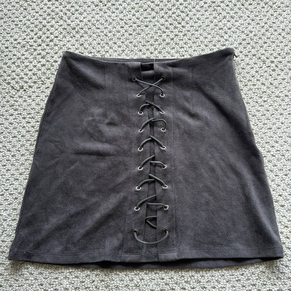 LF Dresses & Skirts - LF Gray Skirt - Suede
